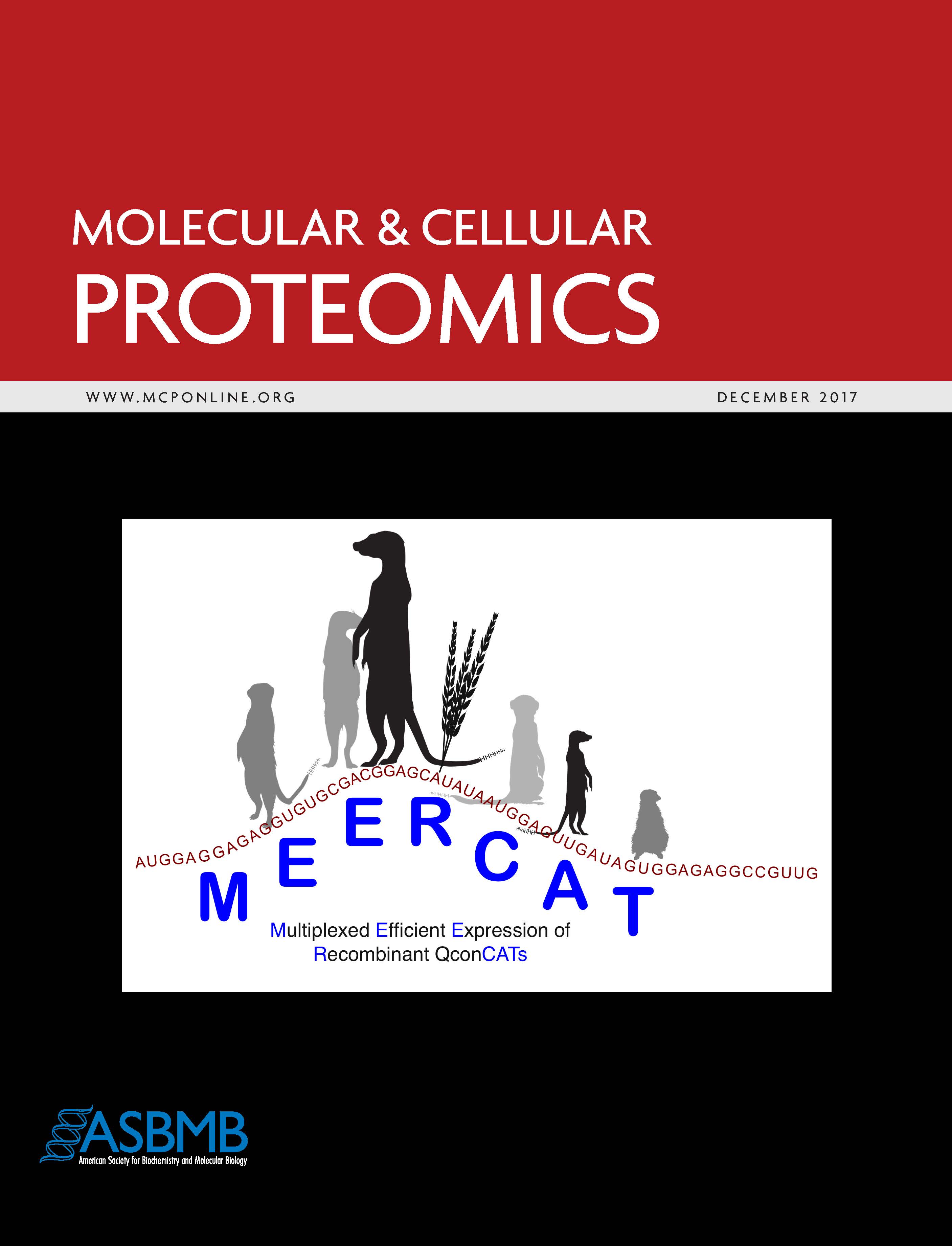 Molecular & Cellular Proteomics誌の2017年12月号 カバーアート